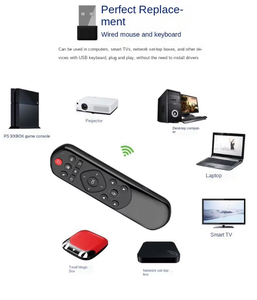 X6 hava fare arkadan aydınlatmalı ses uzaktan kumanda Mini klavye ile akıllı TV için 2.4Ghz kablosuz uzaktan kumanda - Product Image 5