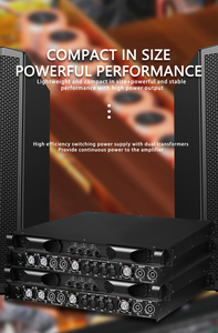 DA8K4 усилитель цифровой класс D классические звуки портативный Amp Pa домашний 4-канальный профессиональный аудио усилитель мощности - Product Image 4