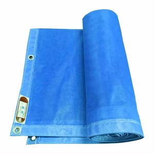 Özelleştirilmiş 1.85m * 20m yangın geciktirici PVC çelik çit rüzgar geçirmez yanmaz güvenlik ağı endüstriyel kullanım için Cut-to-Order ihraç kore - Product Image 3