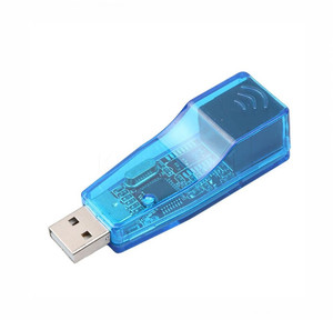 USB <strong>2</strong>.0 to LAN RJ45 Ethernet <strong>Network</strong> Card Adapter for PC 10/100Mbps Transparent Blue Ethernet <strong>Network</strong> LAN Card Converter - Product Image 5