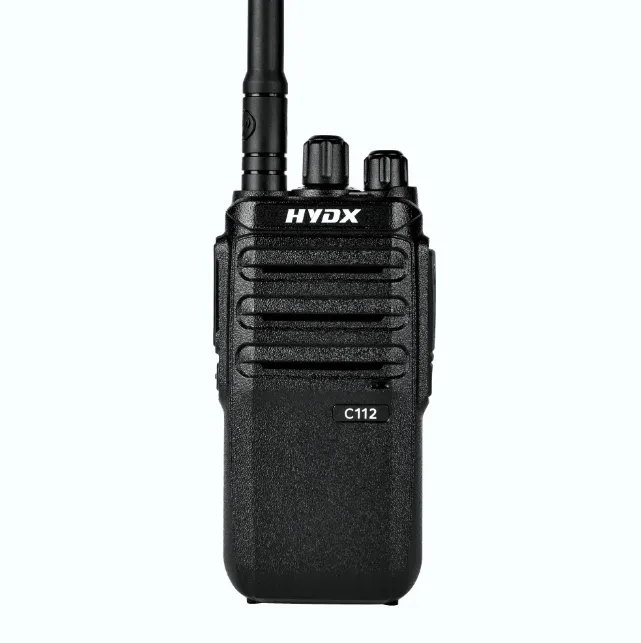 HYDX-C112 el ücretsiz iletişim Mic radyo en iyi fiyat 2w Woki Toki ile dayanıklı kabuk
