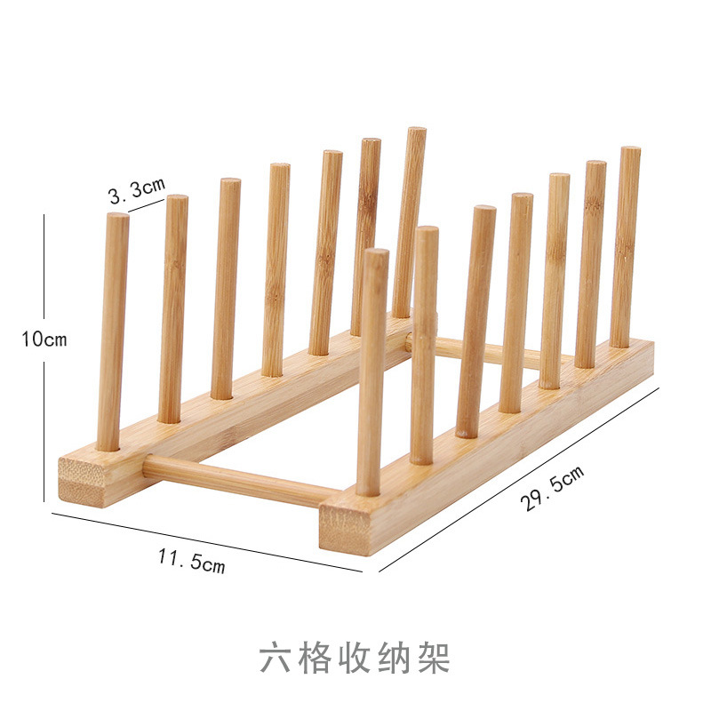 Étagère de rangement à six compartiments