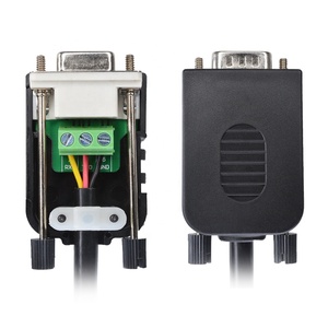 D-SUB DB9 9ขาขั้วต่อ RS232แบบ2แถว DR9แยกบอร์ดไม่มีบัดกรีโมดูลพอร์ตอนุกรมชนิดปกสีดำประเภท PCB - Product Image 6