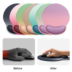 Gradiente Mouse Pulso Resto Pad Set Antiderrapante Computador Gaming Silicone Couro Mouse Pad com Espuma de Memória Estocada