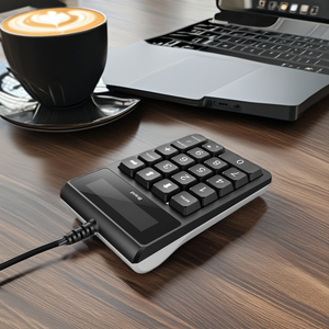 Calculadora de teclado numérico USB de 20 teclas Teclado numérico para caja registradora de sistema POS de supermercado - Product Image 1