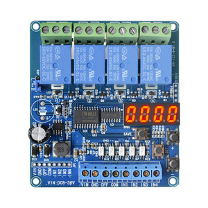 Módulo de Control de relé multifunción de 4 canales, con optoacoplador, relé de indicador de potencia, pantalla Digital LED, CC de 8 -36V - Product Image 4