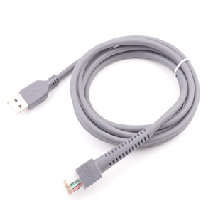 1m Micro-USBタイプスマート3A高速充電USB RS232 RJ50コンソールケーブルコンピュータスキャナーバーコードスキャナーPVC TPEジャケットブレイド用 - Product Image 2