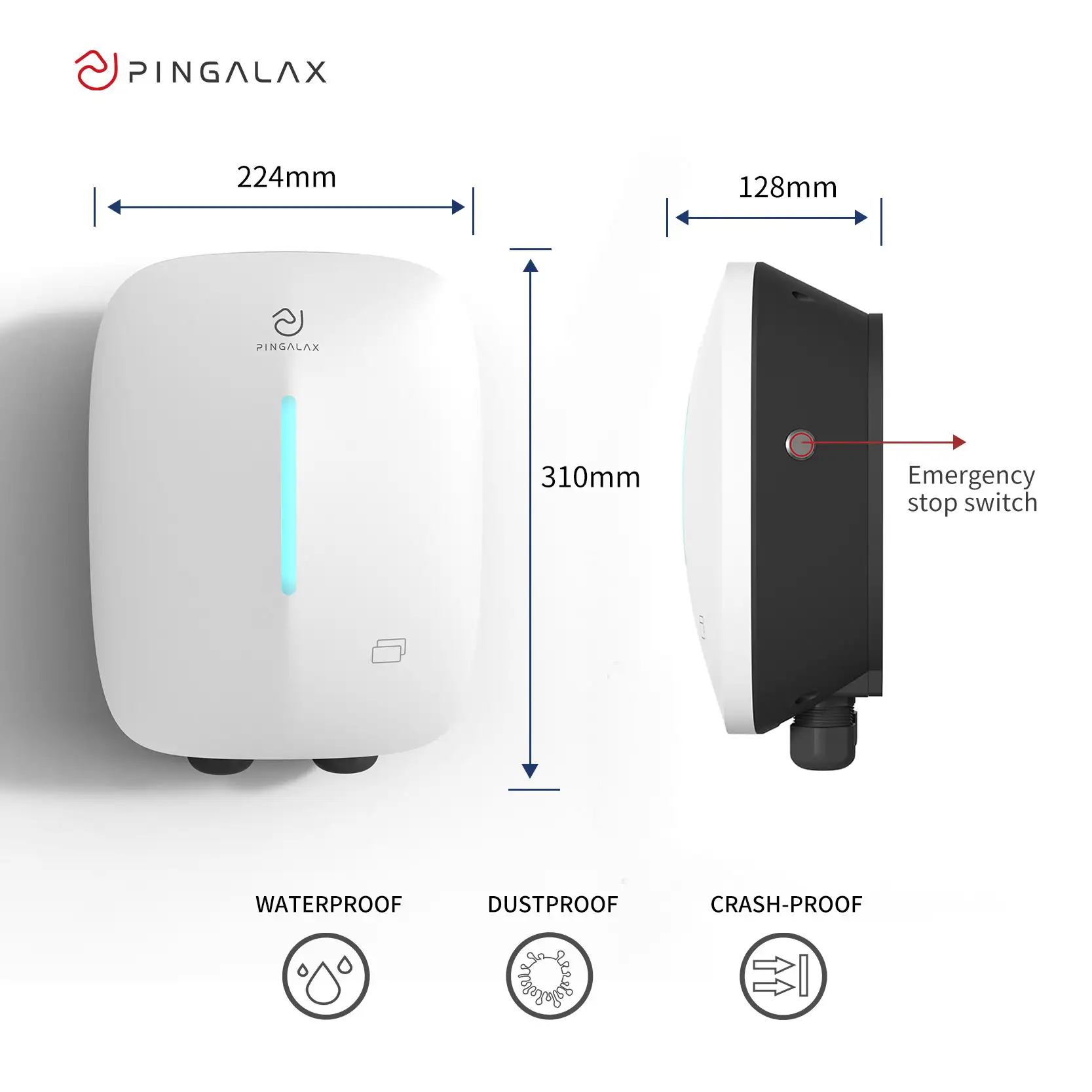 7 kW 11 kW 22 kW Elektrofahrzeug-Ladestation Wallbox für Heimgebrauch kommerzielle Verwendung Elektrofahrzeug-Wechselstrom-Ladegerät neuzustand GB-Schnittstellenstandard