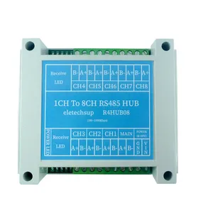 1/8 porta gateway industriale server Modbus TCP a RTU/ASCII con porta Ethernet RS485 supporto Modbus Master & Slave - Product Image 1