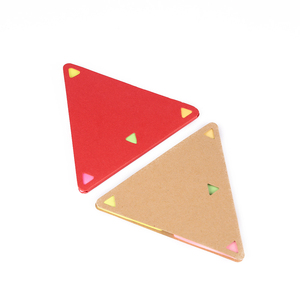 工厂批发4色三角形状纸迷你便签办公备忘录 - Product Image 5