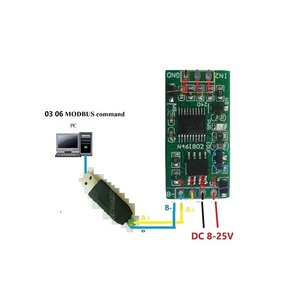 4-20MA RS485 collettore di quantità analogica di corrente ADC Modbus RTU 03 06 codice funzione - Product Image 2