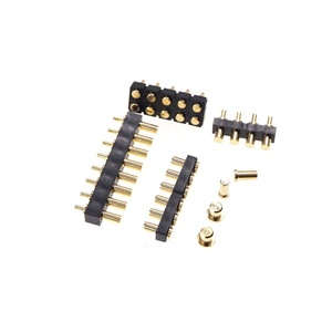 OEM Contact Pad SMD Through Hole <strong>Socket</strong> Female Spring Loaded Pogo <strong>Pin</strong> Gold Plated Brass Materials