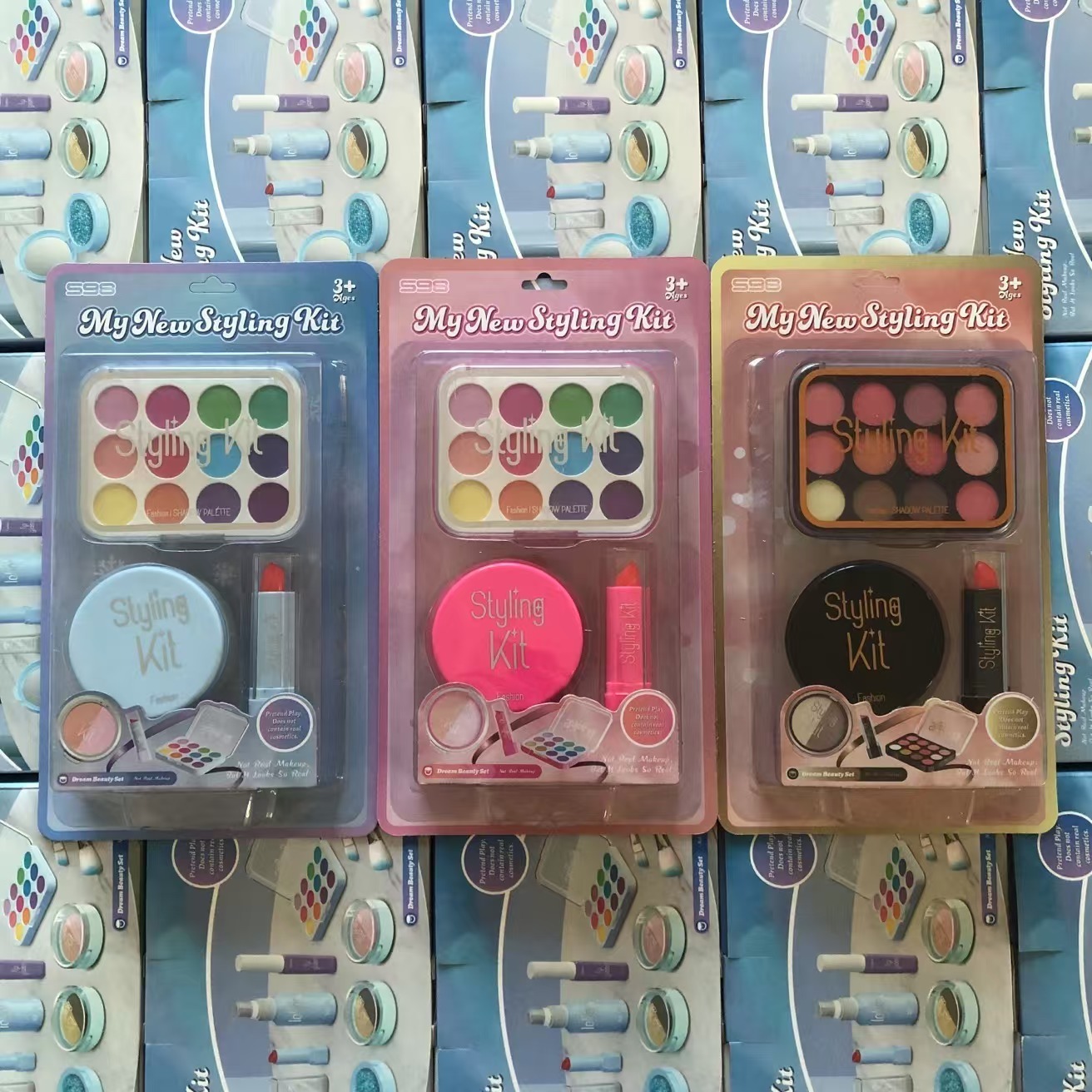 Ensemble trois pièces rose/bleu/marron très vendu