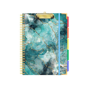 Custom Design Printed Corrugated Spiral Cardboard Clip Folio Board <strong>A4</strong> <strong>Notebook</strong> Clipboard <strong>Folder</strong> with Refillable Lined <strong>Notepad</strong> - Product Image 5