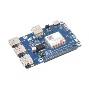 Cappello Cat-1/GNSS per Raspberry Pi, basato sul modulo SIM7670G, supporto globale Multi-band LTE 4G Cat-1, posizionamento GNSS - Product Image 1