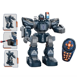Infrarot Interaktiver Fernbedienung roboter Polizei Mecha Demo Walking Shooting Bullet Sprach steuerung Programmierung Rc Roboter für Kinder - Product Image 4