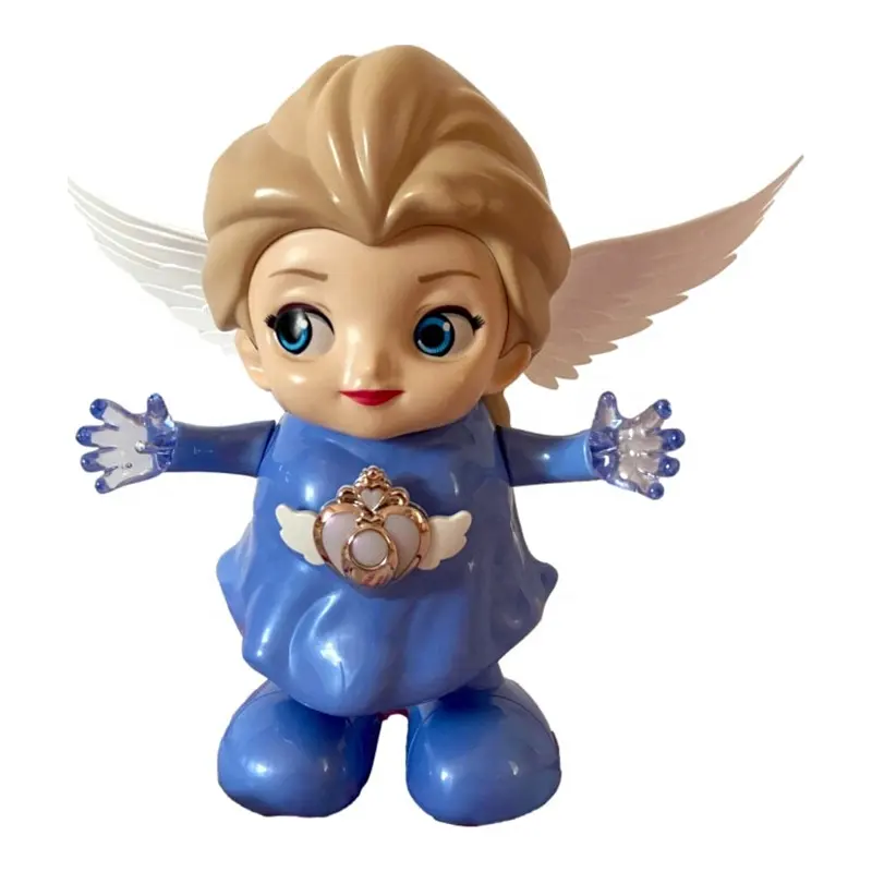 Nouveau design Grands yeux Princesse mignonne avec ailes Jouets d'action Poupées Cadeaux pour enfants Fournisseurs de jouets électroniques