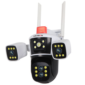 LS VISION 2024 4 lentes 360 PTZ inalámbrico WiFi Detector de movimiento Cámara 6MP con Audio hogar seguridad interior Función de visión nocturna - Product Image 1
