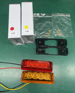 细线4发光二极管12V 24v拖车侧制造商和间隙灯，带反射器和支架表面安装侧标记Lmap - Product Image 6
