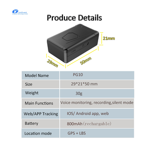 Mini localizador GPS portátil, el dispositivo de seguimiento de objetos microespía más pequeño, inalámbrico y rastreador oculto para refrigerador