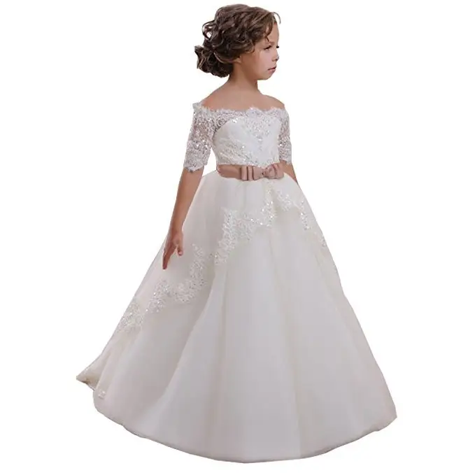 2023 europeus e americanos roupas infantis borboleta gravata diamante bola vestido flor criança vestido de casamento menina princesa saia