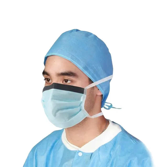 Chống sương mù phẫu thuật dùng một lần mặt nạ En 14683 loại iir ASTM f2100 mức độ 2/3 vệ sinh phẫu thuật mặt nạ với đàn hồi earloops
