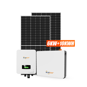 新设计的太阳能电池板系统6kw 10kw混合系统，用于家用锂电池备用电源 - Product Image 1