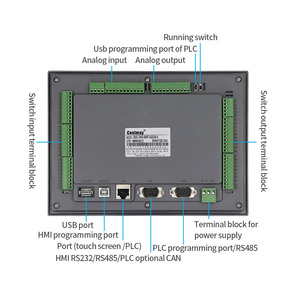 Coolmay 10 Inch HMI <strong>PLC</strong> Touch Screen Digital <strong>Programmable</strong> <strong>Logic</strong> <strong>Controller</strong> All-in-one Machine