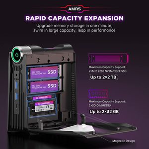 Customize the <strong>case</strong> with a logo New Arrive AMR5 Mini <strong>Pc</strong> AMD R7 5800U Gaming Mini <strong>PC</strong> M.2 NVME 16GB RAM 512 SSD WIFI 6 Computer - Product Image 5