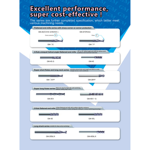Profil ve yüksek hızlı işleme için GREATWALL GM-2B top burun 2 flüt freze kesicisi - Product Image 5