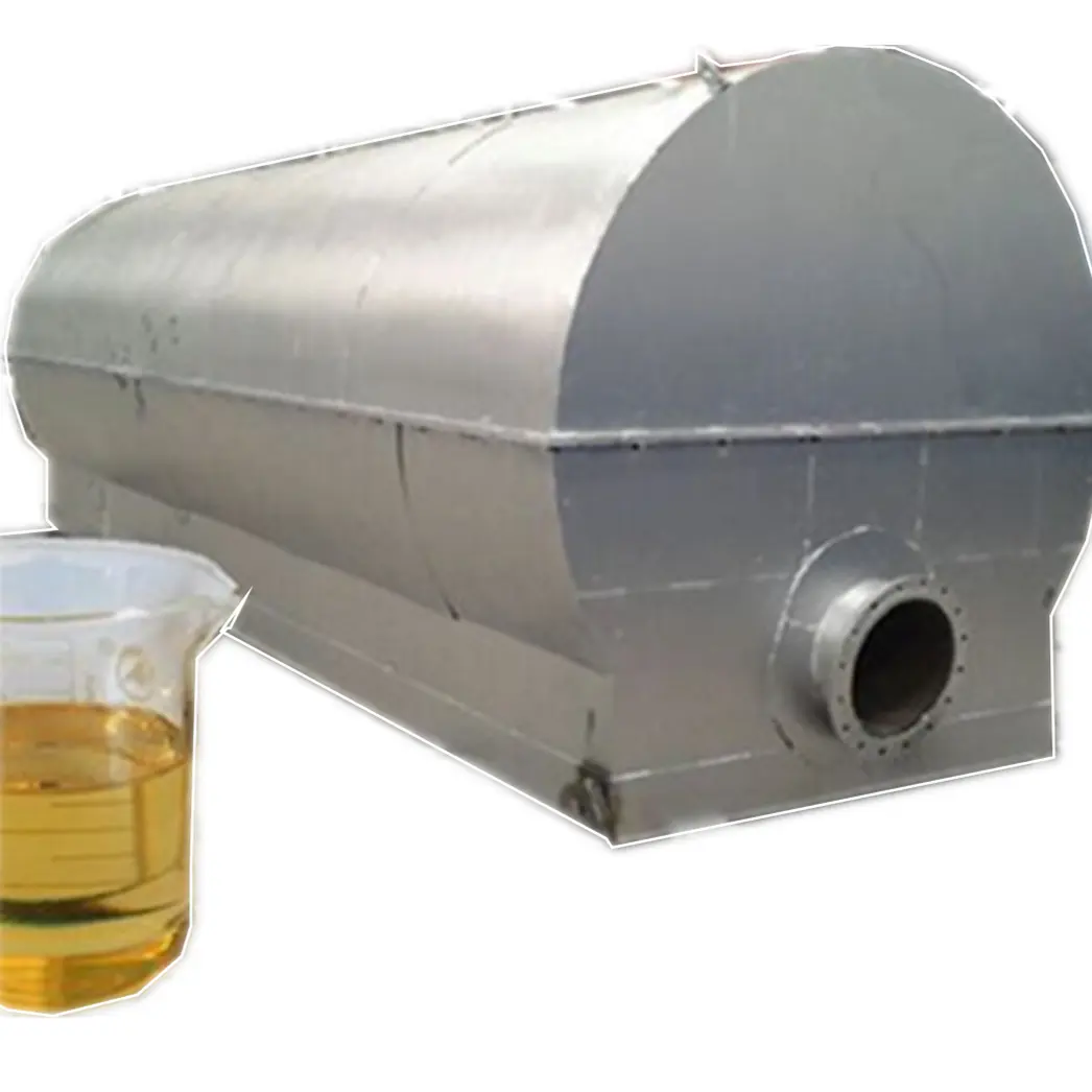 Máquina de destilación de aceite diésel, filtro de aceite crudo usado, 10 toneladas de capacidad