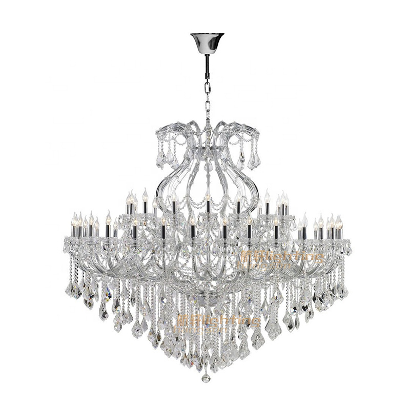 High quality custom living room Classic clip lamp large lights lighting crystal chandelier luxury modern