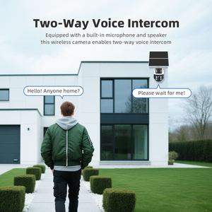 Ubox 4G Mạng Năng Lượng Mặt Trời Pin Máy Ảnh 36X Tùy Chọn Zoom Ống Kính Kép Xem PIR AI Con Người Phát Hiện 15600MAh Pin Góc Rộng - Product Image 2