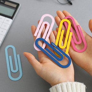 High Quality Cute Colorful Paper Clip <strong>Bookmarks</strong> <strong>10</strong>/7/5cm Metal <strong>Bookmark</strong> for Promotion Gift