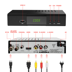 กล่องรับสัญญาณทีวีดิจิตอล,กล่องรับสัญญาณทีวีดิจิตอล Dvb-t2 C ภาคพื้นดิน Dvb T2 Hevc H.265 Dvb-t2 FTA กล่องรับสัญญาณ Dvb-t2 - Product Image 3