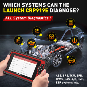 LAUNCH CRP919E Función completa ENABS/SRS/Transmision OBD/OBDII Lector de código X431 Herramienta de diagnóstico Escáner automático - Product Image 6