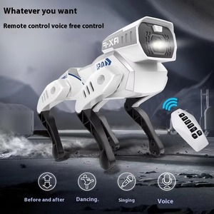 Programación AI Smart Dog Toy-Robot mecánico controlado por voz Aprende la codificación a través del baile y las historias