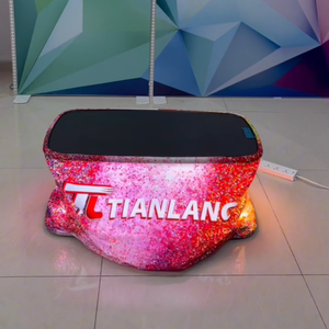 100cm di động khuyến mãi triển lãm truy cập bảng căng thẳng vải cong hình bầu dục thương mại hiển thị Pop Up truy cập khác Thiết bị hiển thị - Product Image 3