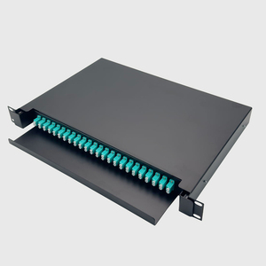 Placa de conexión ODF de 12 núcleos OM3 OM4 24 núcleos 24 puertos panel de conexión de fibra óptica oscilante - Product Image 1