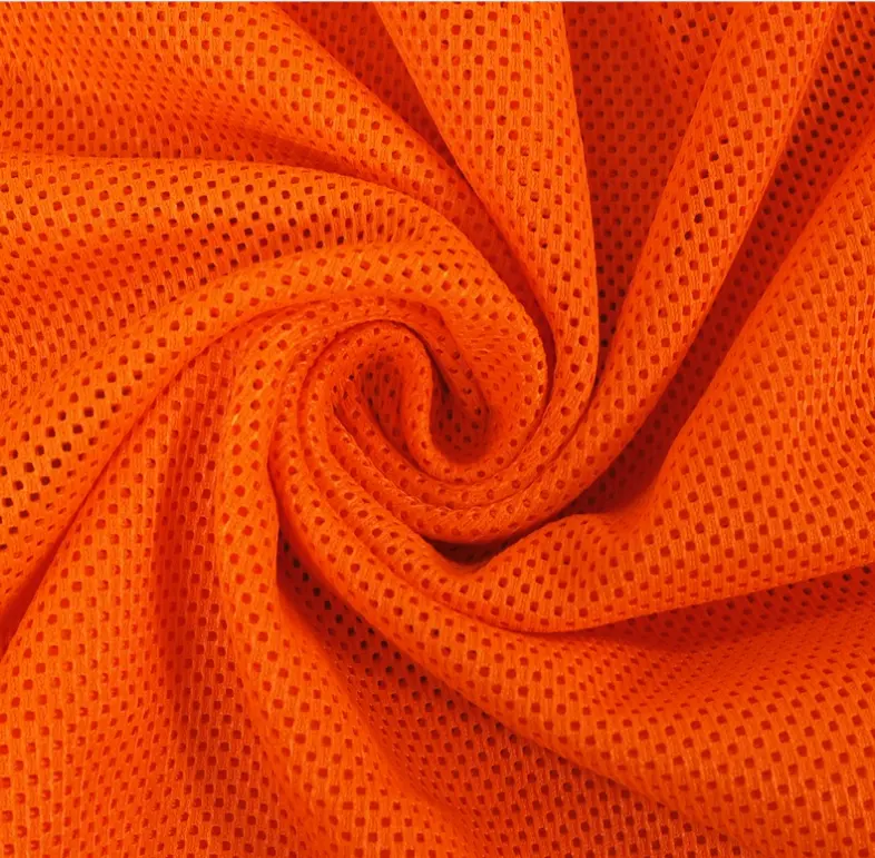 wholesale EN20471 High Visibility polyester mesh fabric 300gsm for Fire resistance fabric