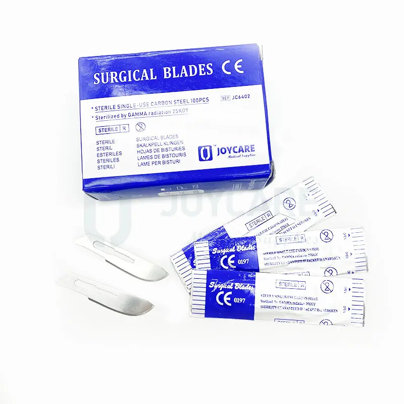 Best Quality Hospital Use Sterile Surgical Scalpel Blades Stainless Steel / Carbon Steel Medical Disposable Surgical Blades