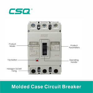 CSQ-disyuntores eléctricos HYCM1 MCCB, caja moldeada de bajo voltaje, 100A, 250A, 400A, 3P, 4P - Product Image 3