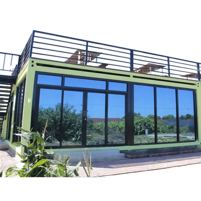 Eco Vriendelijke Gemakkelijk Te Bouwen Duplex Voor Koffie Winkel En Restaurant Premium Beweegbare Prefab Container Huis