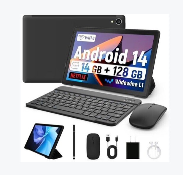 Azul + teclado + ratón + lápiz óptico + auriculares