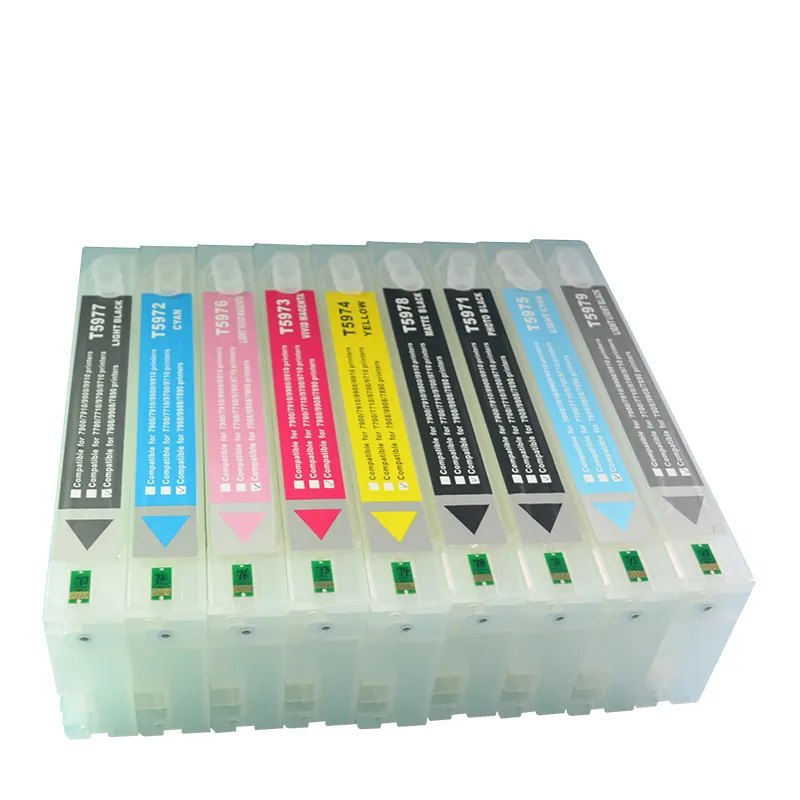 FCOLOR-cartucho de tinta de repuesto para Epson Stylus Pro 700 7900, 11 colores, 9900 ml