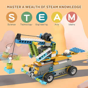 Großhandel Stem Programming Kit Robotica Coding Robot Kinder Lernspiel zeug Bausteine Kits Kompatibles Spielzeug 12 in 1