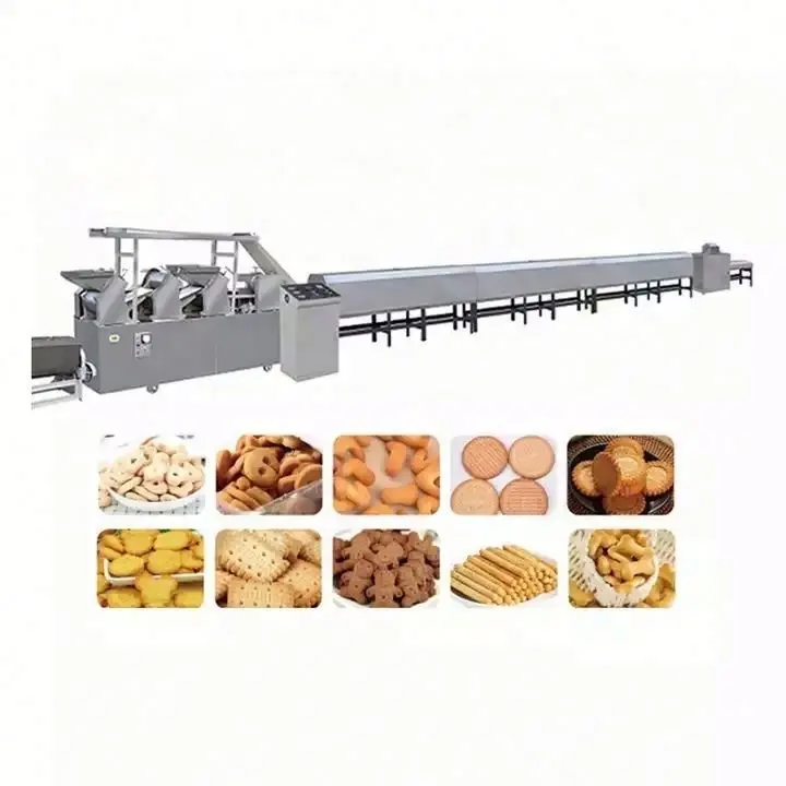 Fabricante industrial de biscoitos, máquina automática macia e duro linha de produção de biscoitos