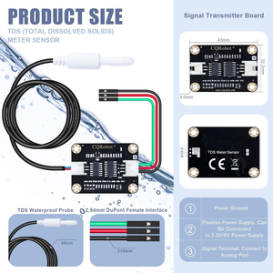 Sensore misuratore Aismartlink compatibile con Raspberry Pi Board. Per l'insegnamento dell'analisi di qualità liquida, ricerca scientifica - Product Image 2
