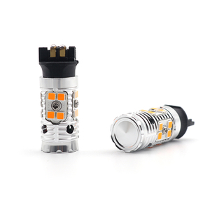 LED PY24W PSY24W 24SMD 3030 canbusエラーフリーLED電球黄色の車のターンシグナルテールライト電球 - Product Image 4