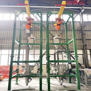 Pulver fördersystem mit Zwei-in-Eins-Tonnen-Beutel fütterung station zum automatischen staubfreien Entladen in Lebensmittel qualität - Product Image 4